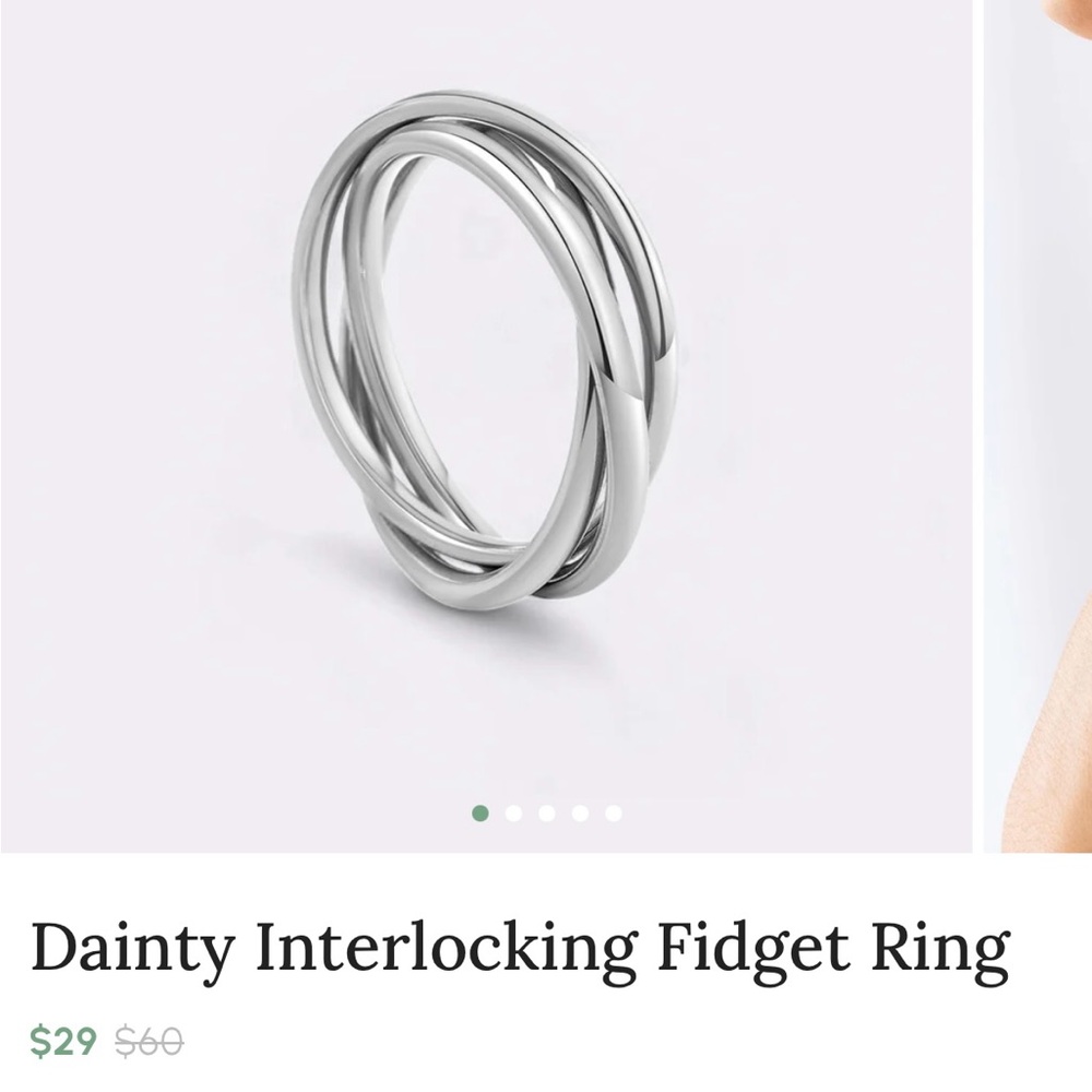 Silver Fidget Ring - Picture 7 of 7